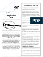 Linseal Pump Instructions - English