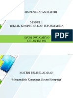 Analisis Penerapan Materi Modul 1 - Ayom Dwi Cahyo Tki 2