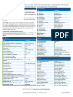 Quick Reference Guide:: JAWS For Windows Keyboard Commands