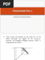 TRIGONOMETRIA - Exercicios Resolvidos
