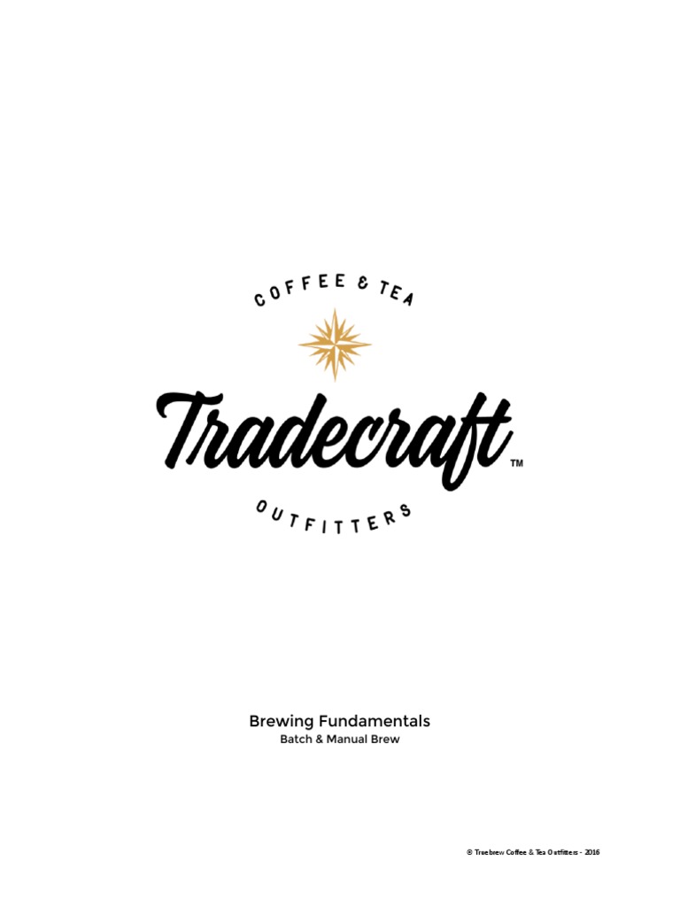 Brewing Fundamentals Batch & Manual Brew PDF Coffee Brewing