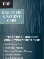 Organizin G Patient Care