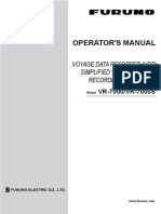 Operator'S Manual: Voyage Data Recorder (VDR) Simplified Voyage Data Recorder (S-VDR)