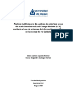 Análisis Multitemporal de Cambios de Cobertura y Uso Del Suelo Basados en Land Change Modeler (LCM) Mediante El Uso de Sistemas de Información Geográfica en La Cuenca Del Río Saldaña