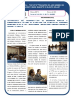 Proyecto BOL/J39 - El Alto UNODC Boletín #2-2011