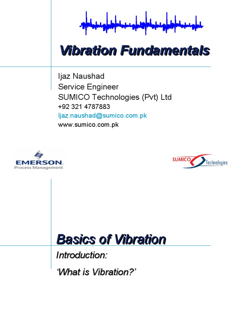 Basic Vibration Training For Engro Energy | PDF | Amplitude | Root Mean ...