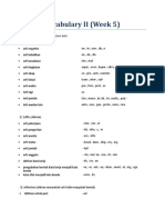 Vocabulary II (Week 5)