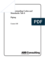 Understanding Codes and Standards: Tab 6 Piping: Course 132