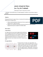 INFORME DE FISICA ELECTRO Ley de Coulomb