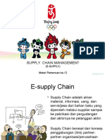 Supply Chain Management: (E-Supply) Materi Pertemuan Ke-12