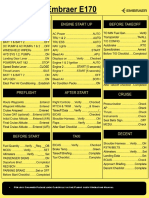 Embraer E170 Normal Checklist For Flight Crew