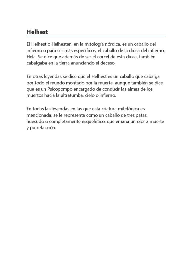 Helhest | PDF