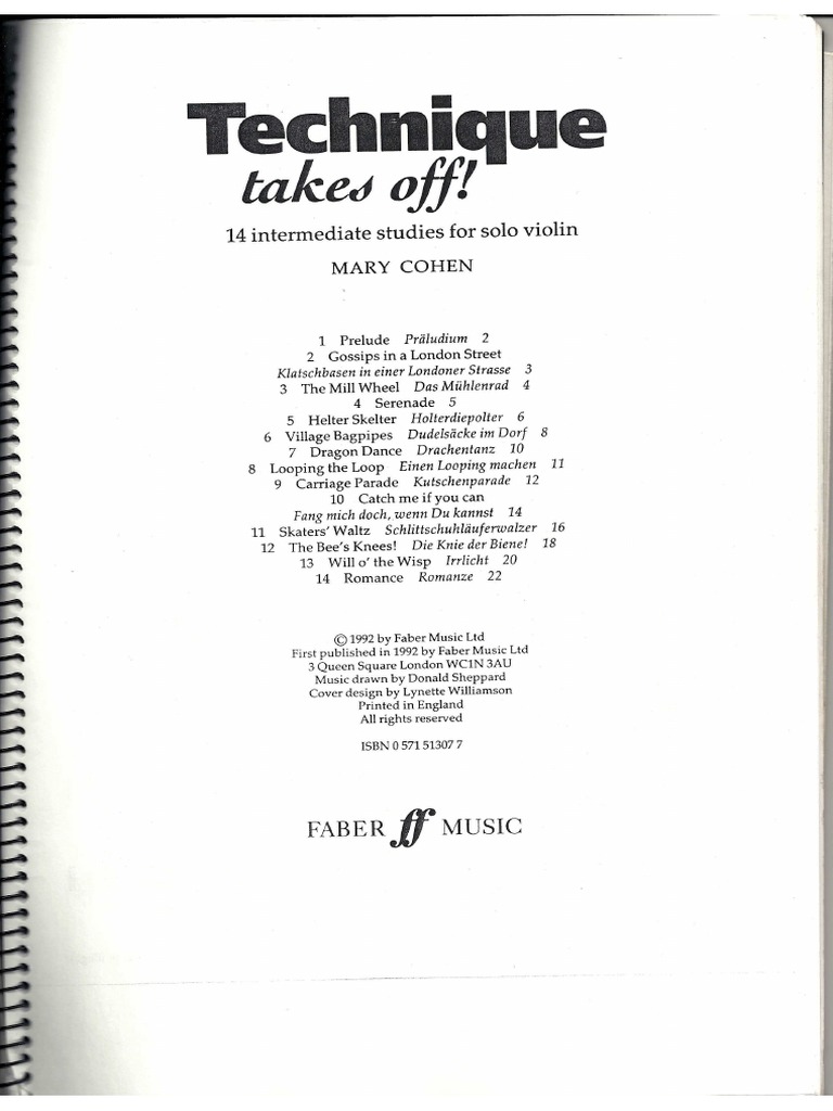 Technique Takes Off! M.cohen | PDF