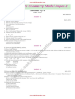 Intermediate Chemistry Model Paper