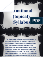 Situational (Topical) Syllabus