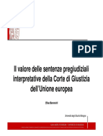 Baroncini Le Sentenze Pregiudiziali Della Corte Europea