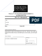 Faculty of Business Management & Globalisation