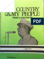 BARRE, 1977, My Country and My People Speeches 1975