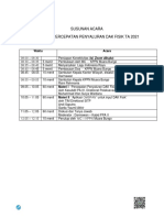 Susunan Acara Webinar Percepatan Penyaluran Dak Fisik Ta 2021