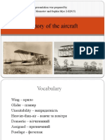 History of the aircraft: The presentation was prepared by Volodymyr Momotov and Sophia Myo 2-Е