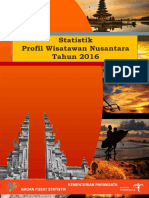 Statistik Profil Wisatawan Nusantara Tahun 2016