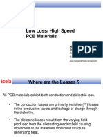 Low Loss and High Speed PCB Materials
