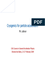 Cryogenics for Particle Accelerators: An Overview of Low Temperature Applications