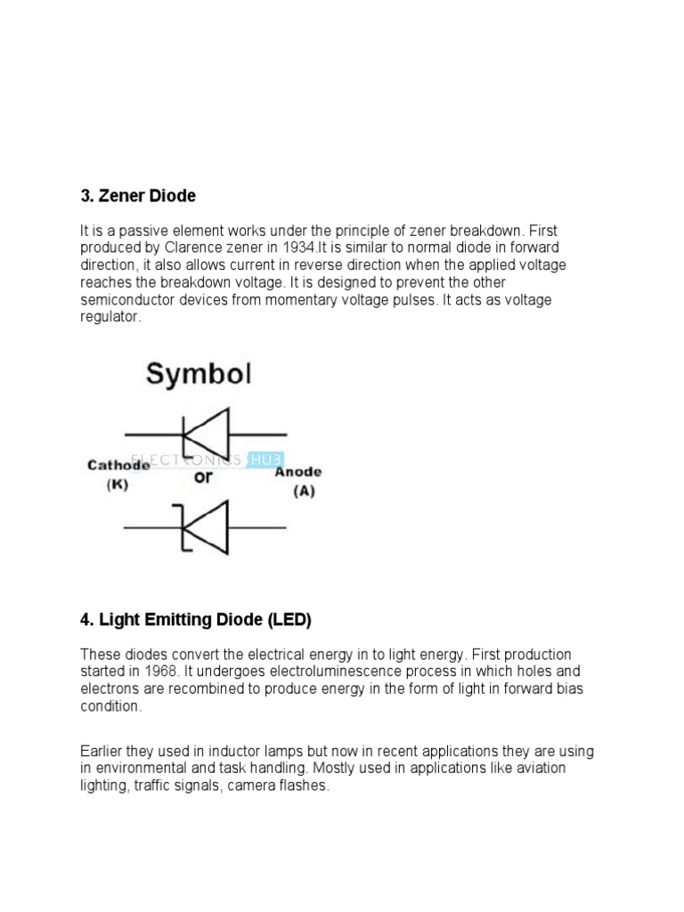 An Overview of Diode Types Exploring the Characteristics and