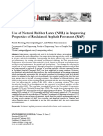 Use of Natural Rubber Latex (NRL) in Improving Properties of Reclaimed Asphalt Pavement (RAP)