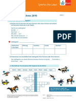 Arbeitsblatt Tier Des Jahres