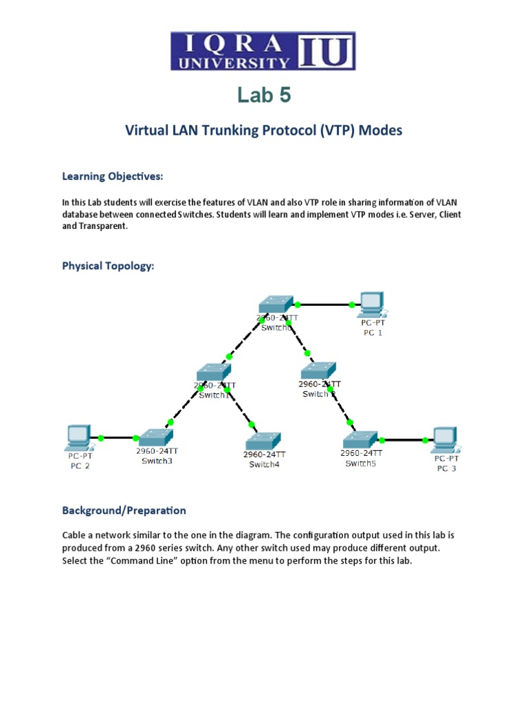 Lab Activity 5 | PDF | Computer Network | Computer Networking
