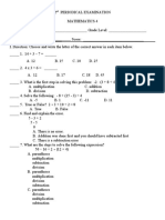 Math Periodical Exam