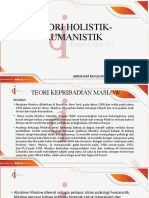 Materi 6 Holistik-Humanistik Dari Abraham Maslow