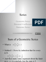 Summing Geometric and Harmonic Series