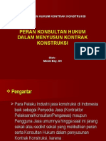 Peran Konsultan Hukum Dalam Kontrak Konstruksi