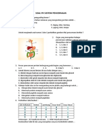 Soal Uji Kompetensi Sistem Pencernaan