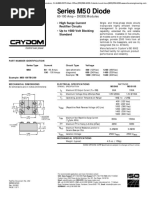 Series M50 Diode: - High Surge Current Rectifier Circuits - Up To 1600 Volt Blocking Standard