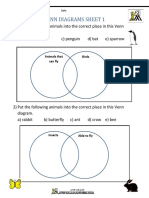 Venn Diagrams Sheet 1