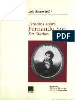 Gásser, L. Estudios Sobre Fernando Sor 