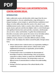 Cultural Heritage Cum Interpretation Centre
