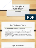 The Principles of Rights Theory: Immanuel Kant
