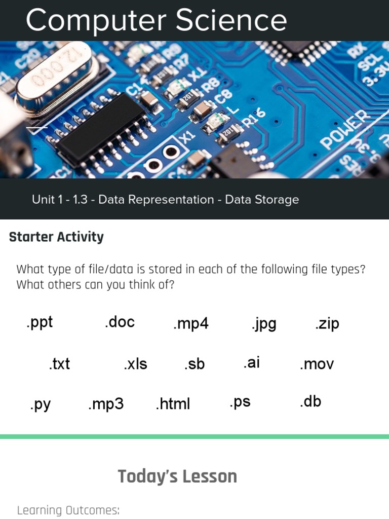 1.3 Data Storage - Part 1 | PDF | Ascii | Character Encoding