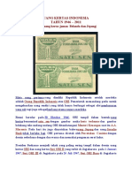 Sejarah Uang Kertas Indonesia