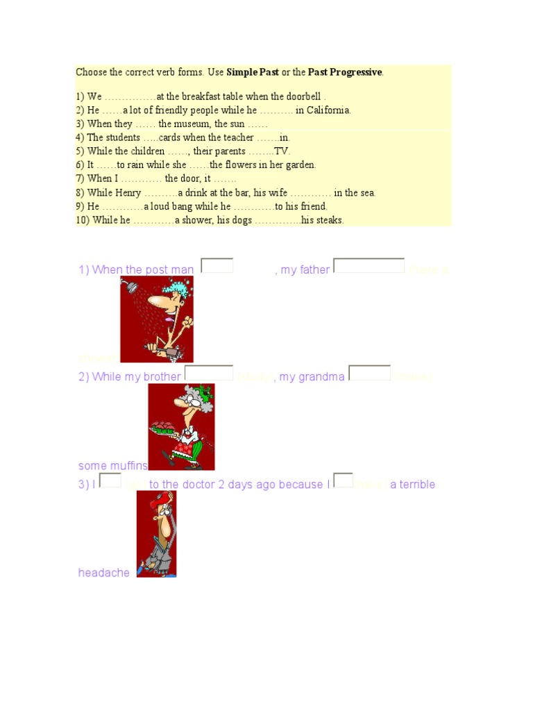 Past Tense Verb Forms Practice | PDF | Language Arts & Discipline