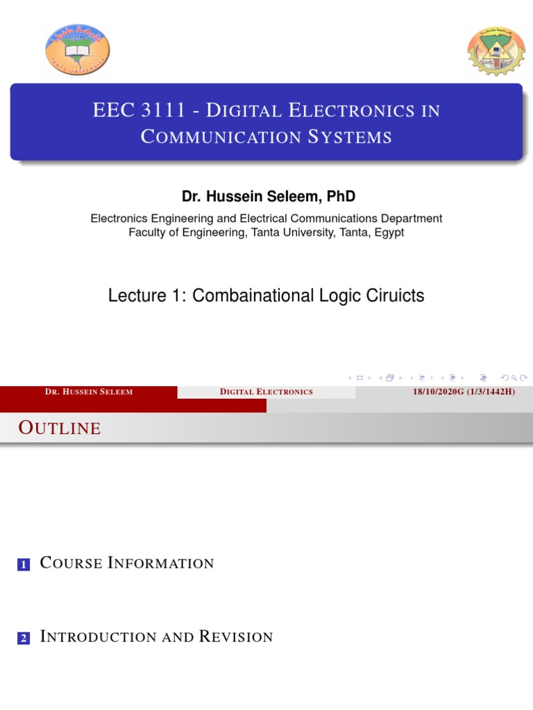 EEC 3111 - D E C S: Igital Lectronics in Ommunication Ystems | PDF ...