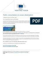 Public Consultation on European Ocean Observing System