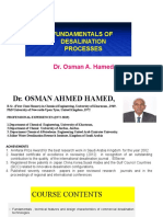 Fundamentals of Desalination Processes: Dr. Osman A. Hamed