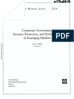 How Firm-Level Corporate Governance Affects Performance in Emerging Markets