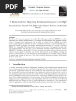 A Framework For Migrating Relational Datasets To NoSQL