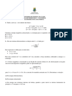 Lista de exercícios de conversão eletromecânica de energia UFCE